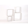 Set de 4 estanter&iacute;as cuadradas POP color blanco image pub1