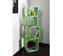 Set de 4 estanter&iacute;as cuadradas POP color verde