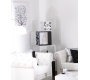 Set de 4 estanter&iacute;as cuadradas POP impresas color blanco