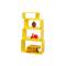 Set de 4 estanter&iacute;as POP rectangular color amarillo