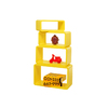 Set de 4 estanter&iacute;as POP rectangular color amarillo