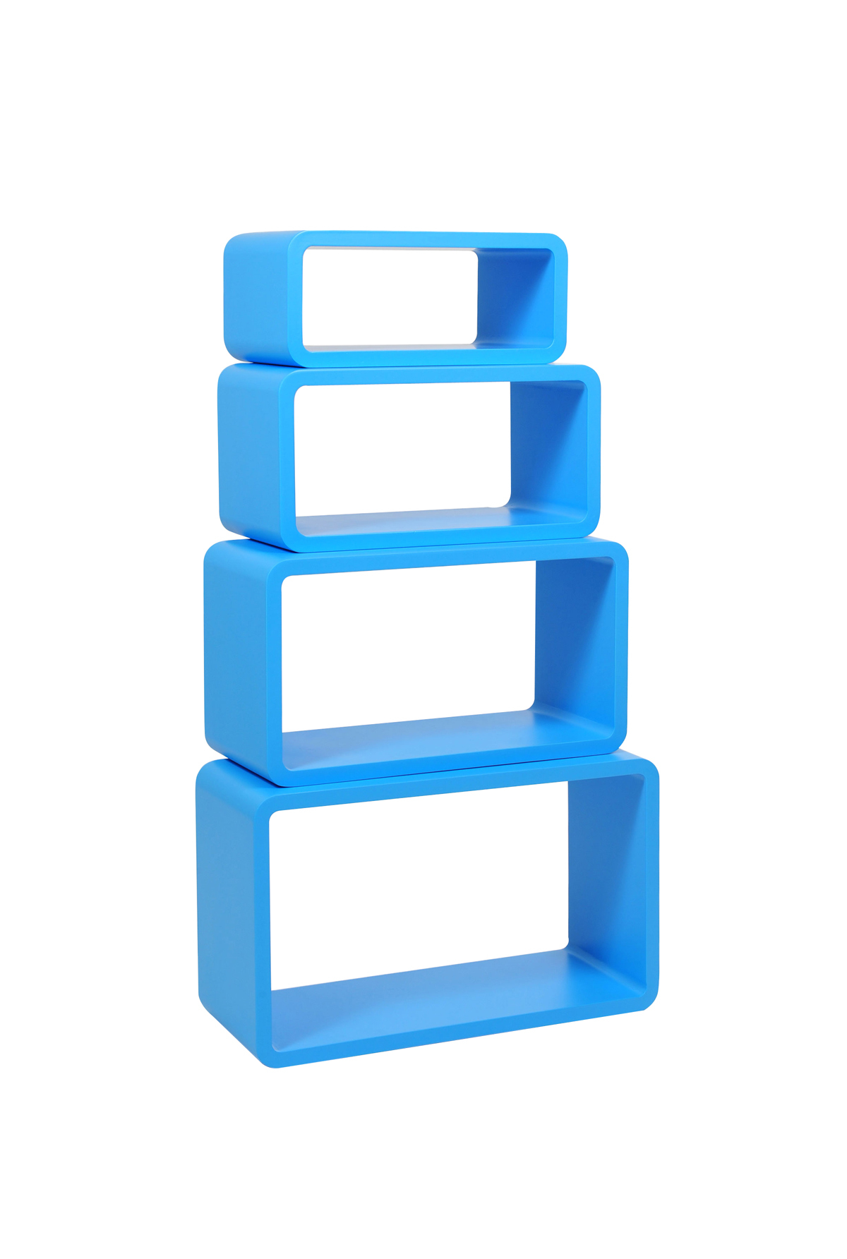 Set de 4 estanter&iacute;as POP rectangular color azul