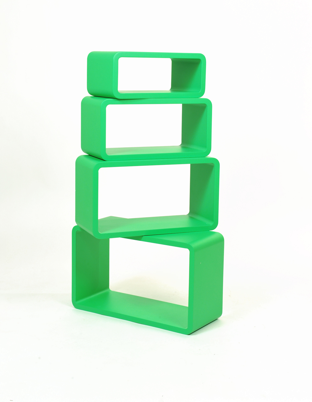 Set de 4 estanter&iacute;as POP rectangular color verde