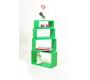 Set de 4 estanter&iacute;as POP rectangular color verde