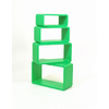Set de 4 estanter&iacute;as POP rectangular color verde