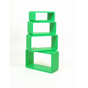 Set de 4 estanter&iacute;as POP rectangular color verde
