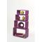 Set de 4 estanter&iacute;as POP rectangular color violeta