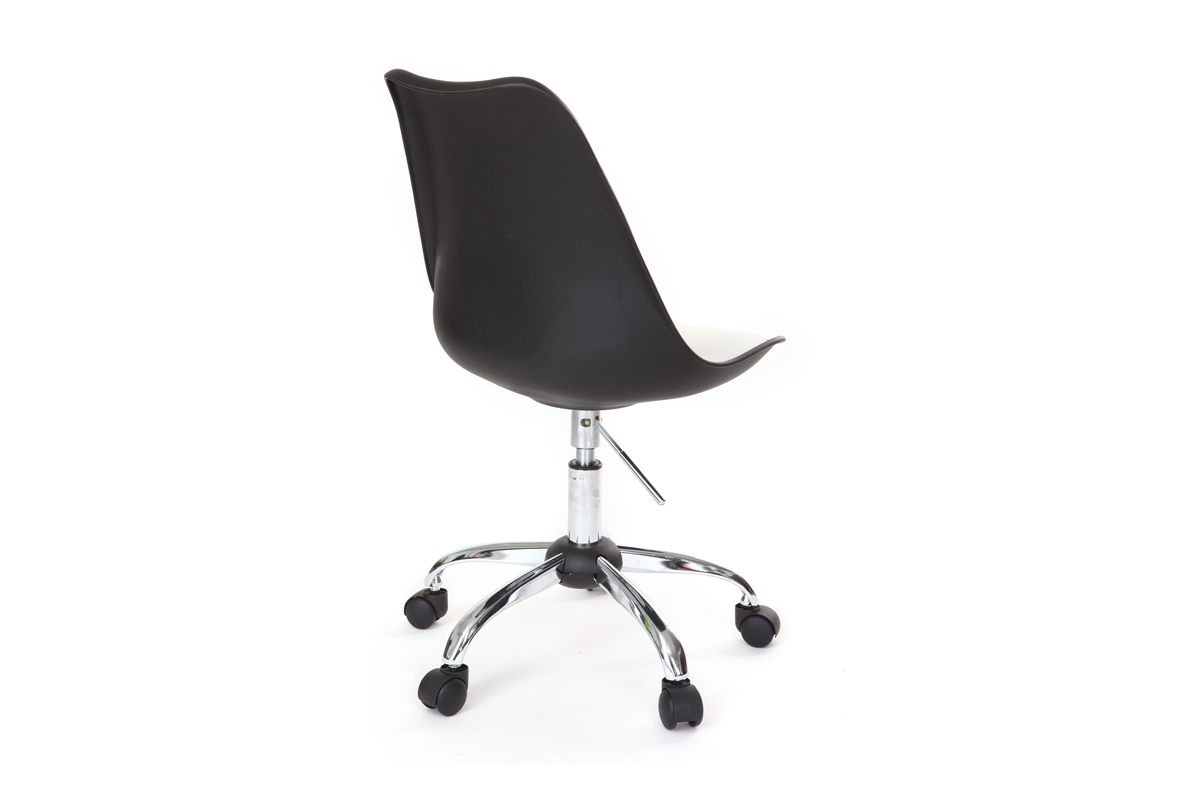 Silla con ruedas altura regulable New Steevy color negro