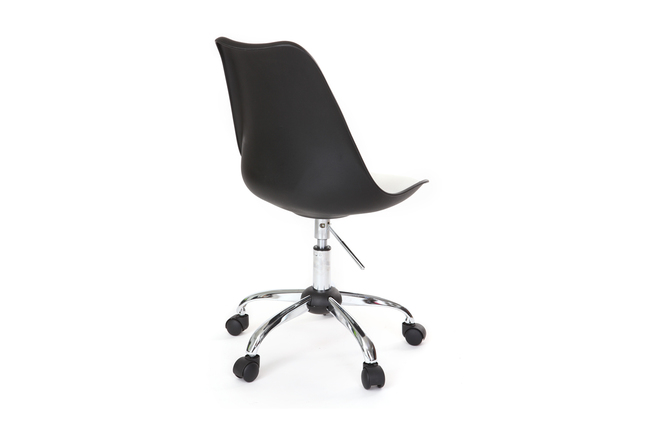 Silla con ruedas altura regulable New Steevy color negro