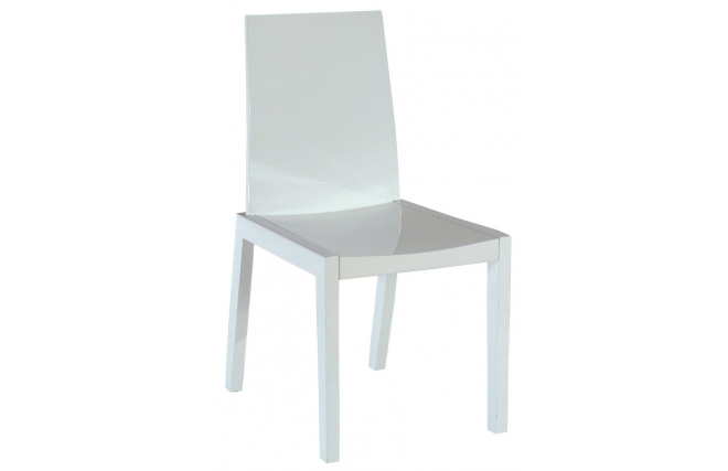 Silla de cocina/comedor de diseño NEW YORK color blanco - Zoom