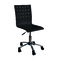 Silla de despacho ALEXIA de color negro sobre ruedas