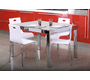 Silla de dise&ntilde;o Cindy de metacrilato blanca