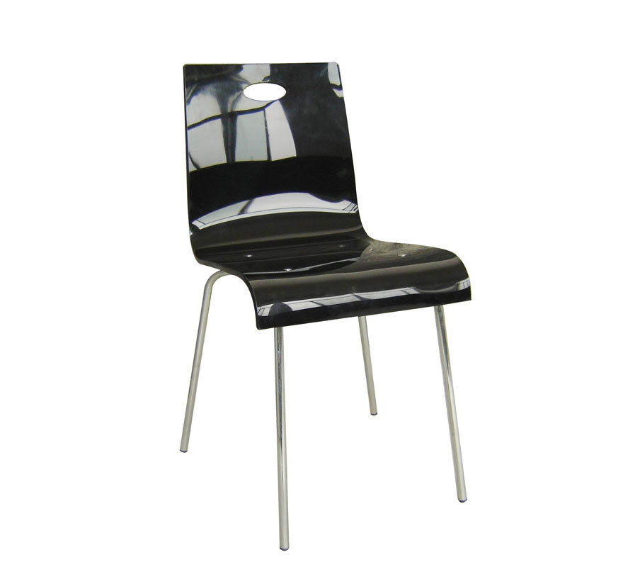 Silla de dise&ntilde;o CINDY de metacrilato negro