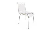 Silla de dise&ntilde;o Cindy transparente