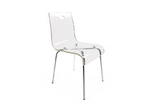 Silla de dise&ntilde;o Cindy transparente