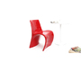 Silla de dise&ntilde;o roja OWIE