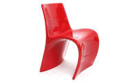 Silla de dise&ntilde;o roja OWIE