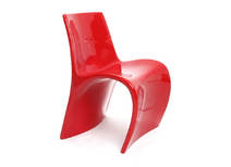 Silla de dise&ntilde;o roja OWIE