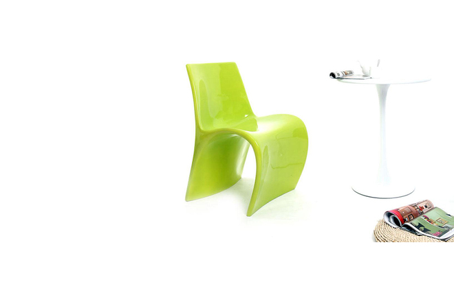 Silla de dise&ntilde;o verde OWIE