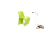 Silla de dise&ntilde;o verde OWIE