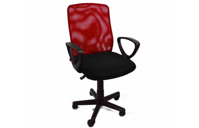 Silla de oficina SUSY de color rojo