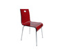 Silla diseno Cindy color rojo transparente
