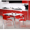 Silla diseno Cindy color rojo transparente