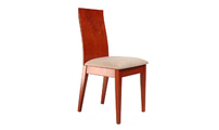 Silla EVA de roble malayo y de color cerezo