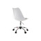 Silla NEW STEEVY con ruedas altura regulable color blanco