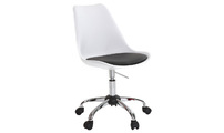 Silla NEW STEEVY con ruedas altura regulable color blanco