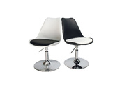 Silla STEEVY de color blanco giratoria y de altura regulable