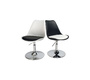 Silla STEEVY de color blanco giratoria y de altura regulable