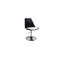 Silla Steevy de color negro giratoria y de altura regulable