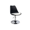 Silla Steevy de color negro giratoria y de altura regulable