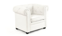 Sill&oacute;n BABY CHESTERFIELD de color blanco