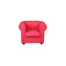 Sill&oacute;n BABY CHESTERFIELD de color frambuesa