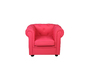 Sill&oacute;n BABY CHESTERFIELD de color frambuesa
