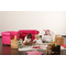 Sill&oacute;n BABY CHESTERFIELD de color frambuesa