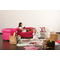 Sill&oacute;n BABY CHESTERFIELD de color frambuesa