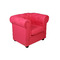 Sill&oacute;n BABY CHESTERFIELD de color frambuesa