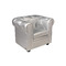 Sill&oacute;n BABY CHESTERFIELD de color plata
