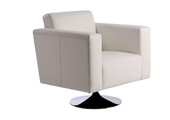 Sill&oacute;n BOSTON de color blanco-giratorio
