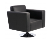 Sill&oacute;n Boston de color negro-giratorio
