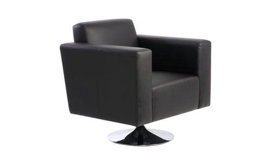 Sill&oacute;n Boston de color negro-giratorio image 1