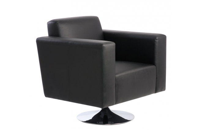 Sill&oacute;n Boston de color negro-giratorio