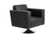 Sill&oacute;n Boston de color negro-giratorio image 1