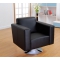 Sill&oacute;n Boston de color negro-giratorio