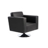 Sill&oacute;n Boston de color negro-giratorio