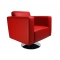 Sill&oacute;n Boston de color rojo Burdeos- giratorio