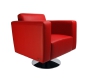 Sill&oacute;n Boston de color rojo Burdeos- giratorio